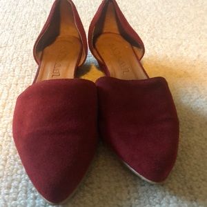 Trendy Red Cutout Shoes